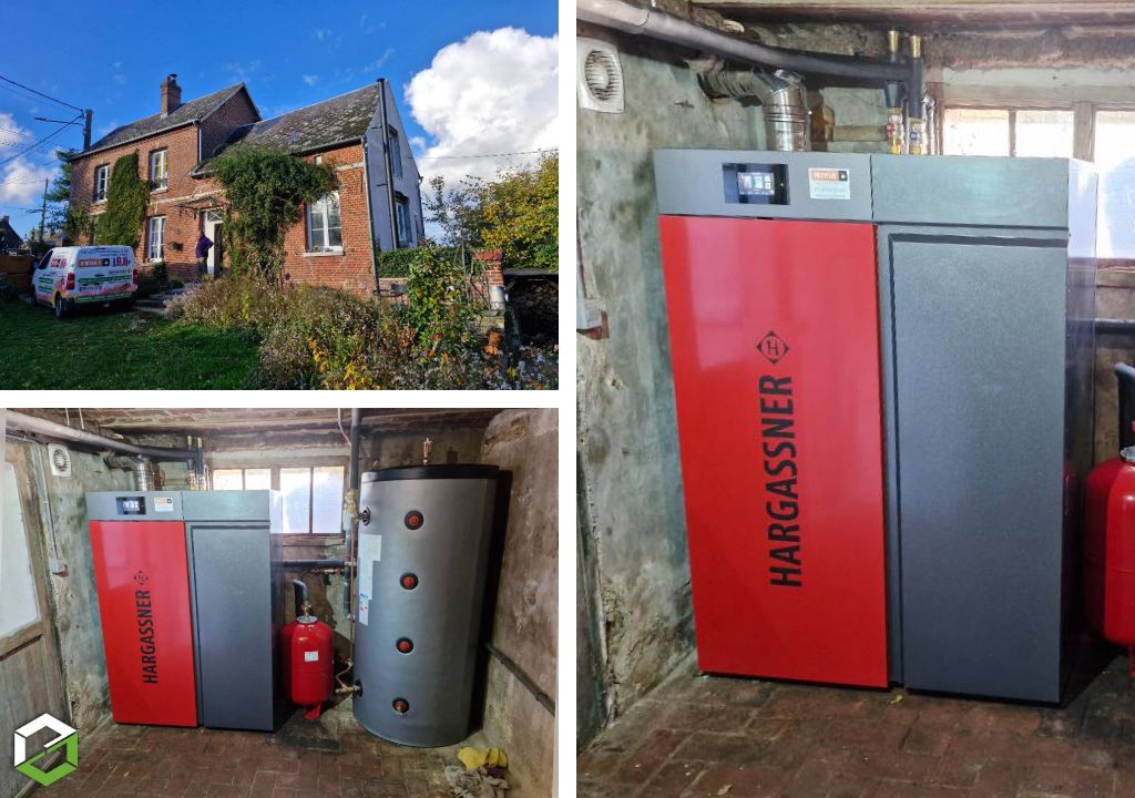 Remplacement d'une chaudière fioul par une chaudière à granulés HARGASSNER SMART PK 17