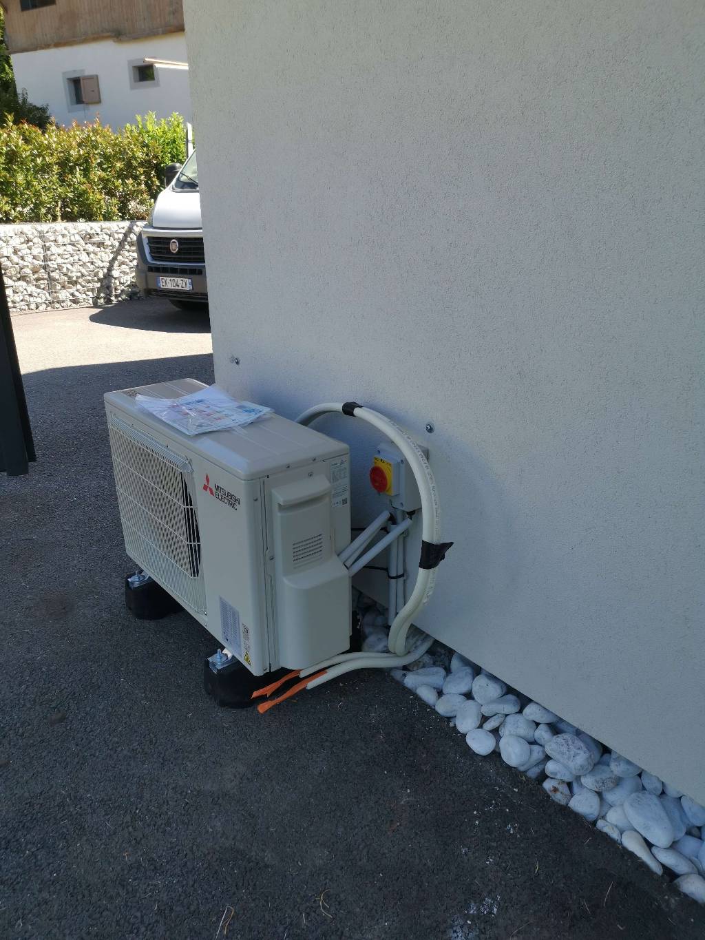 Installation d'une climatisation reversible Mitsubishi