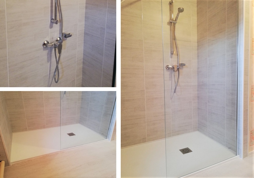 Consultez la chantier : rénovation espace douche