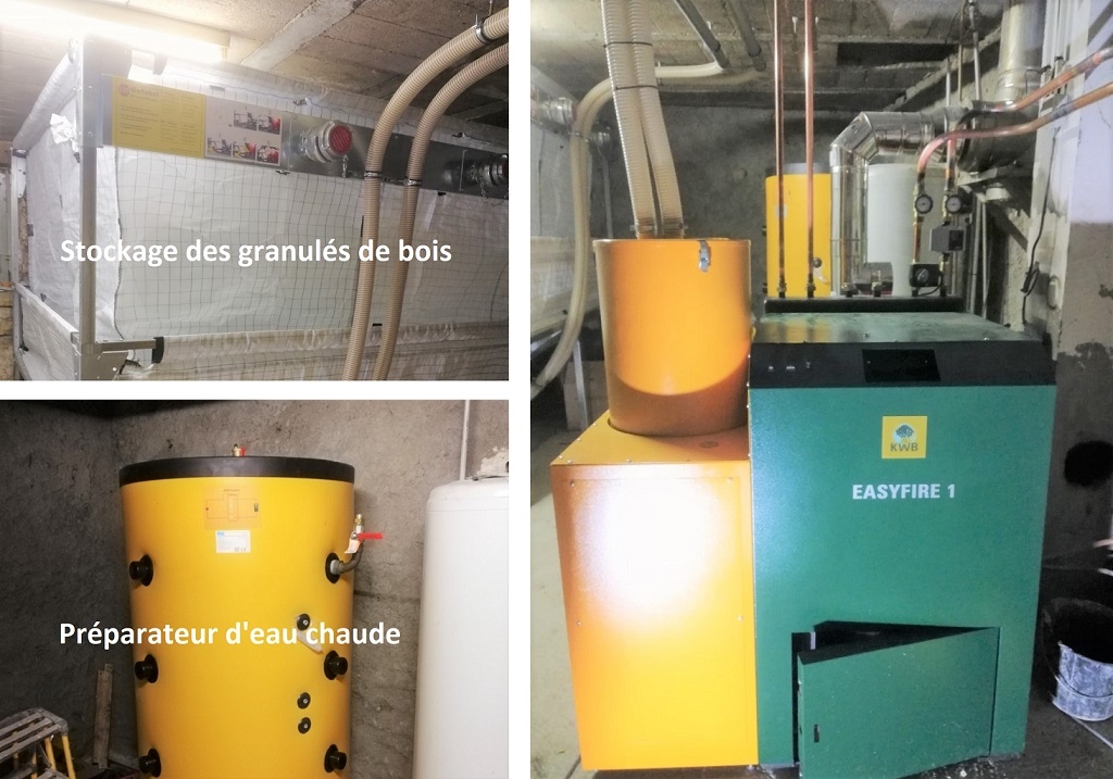 Consultez la chantier : chaudière granulés kwb easyfire 1
