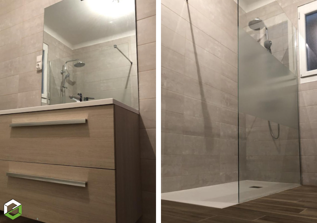 aménagement salle de bain sur mesure par un plombier - sanitaire