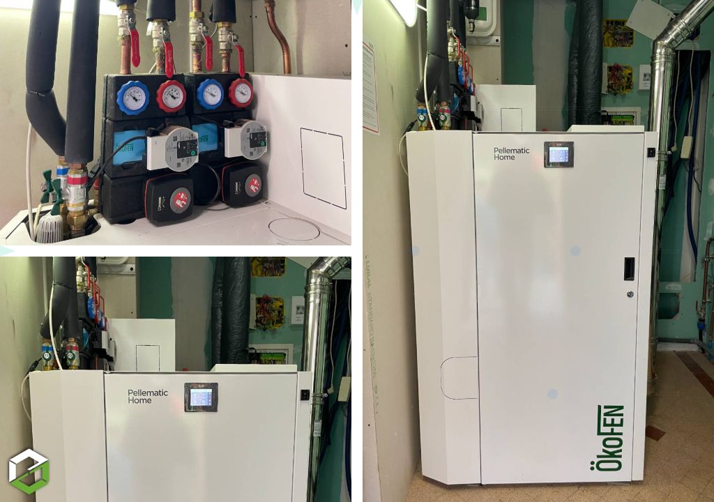 Installation d'une chaudière à granulés de bois/pellets Okofen