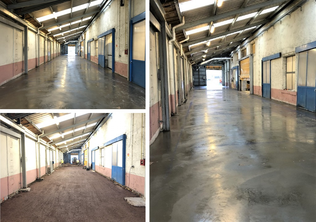 Consultez la chantier : dallage beton 300m² en industrie