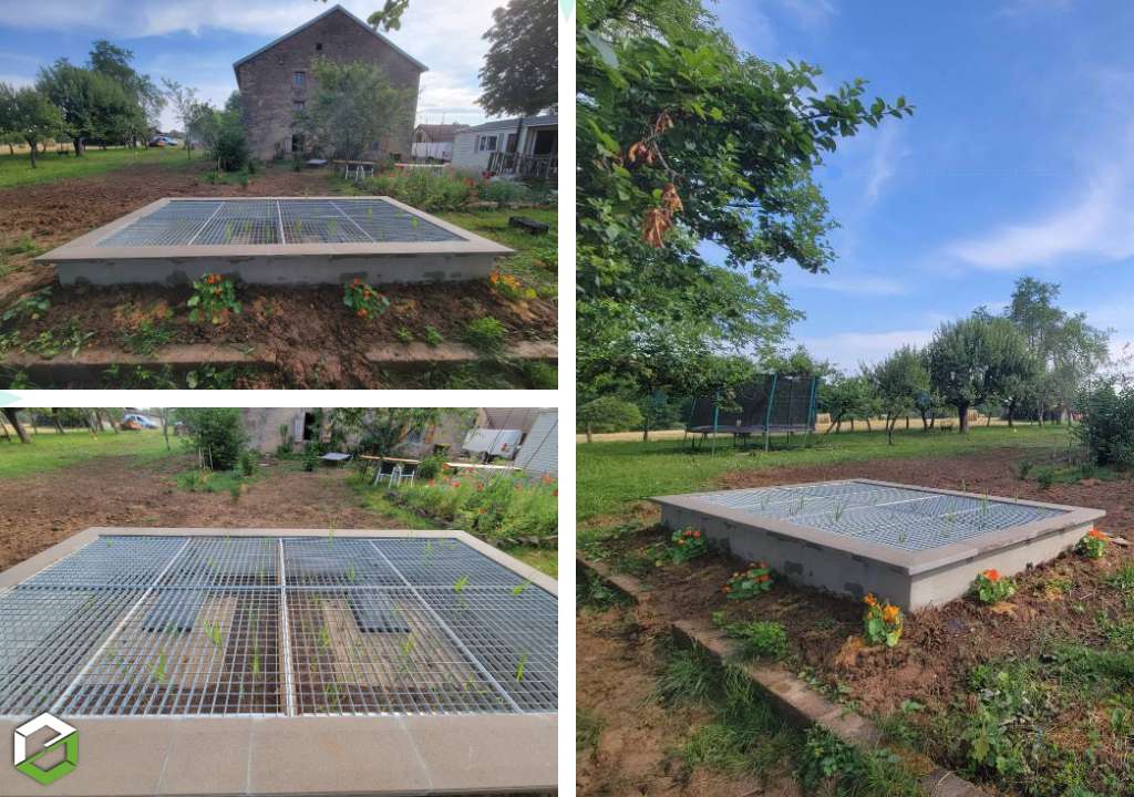 Consultez la chantier : assainissement en phytoepuration aquatitis jardin d'assainissement 4 equivalents habitant eh