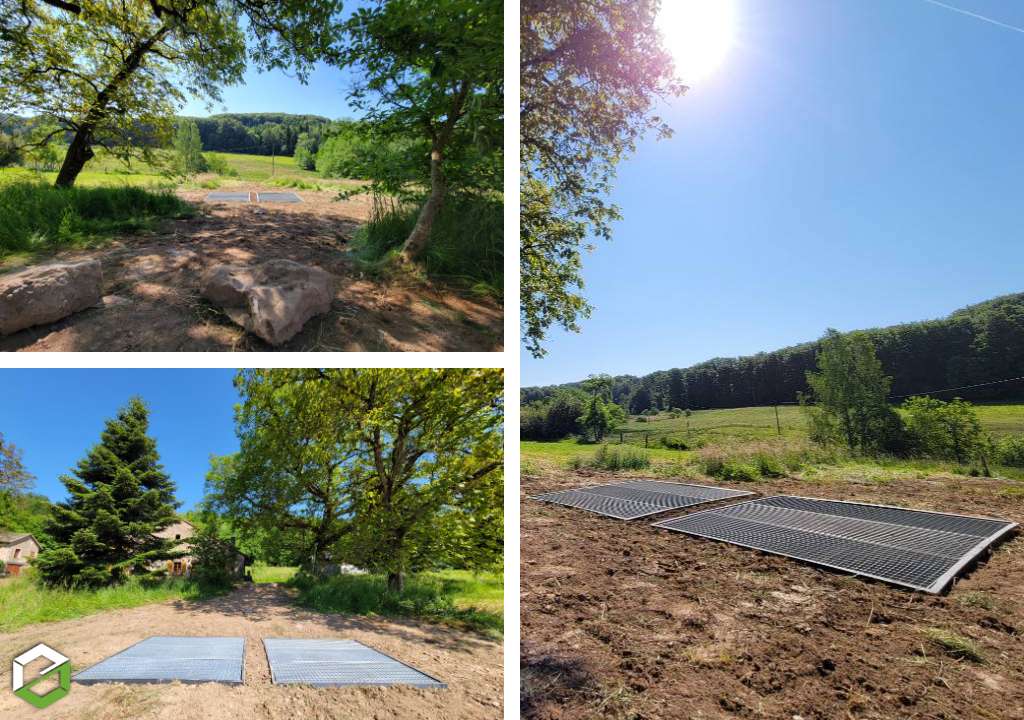 Consultez la chantier : assainissement en phytoepuration aquatitis jardin d'assainissement 5 equivalents habitant eh