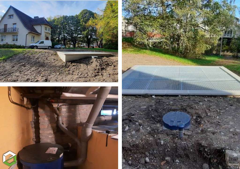 Consultez la chantier : assainissement en phytoepuration aquatitis jardin d'assainissement 7 equivalents habitant eh