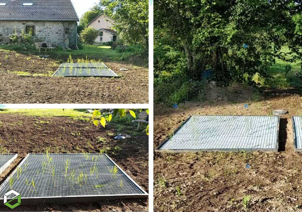 Consultez la chantier : assainissement en phytoepuration aquatitis jardin d'assainissement 5 equivalents habitant eh