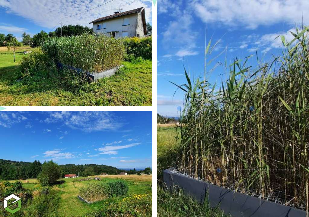Consultez la chantier : assainissement en phytoepuration aquatitis jardin d'assainissement 5 equivalents habitant eh