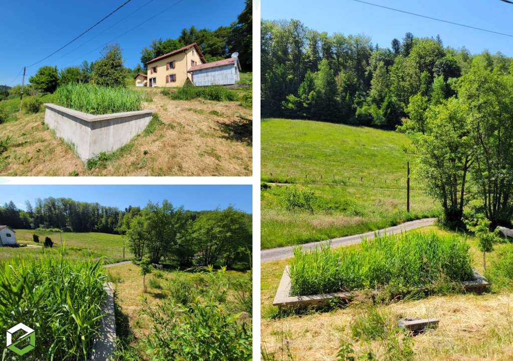Consultez la chantier : assainissement en phytoepuration aquatitis jardin d'assainissement 4 equivalents habitant eh