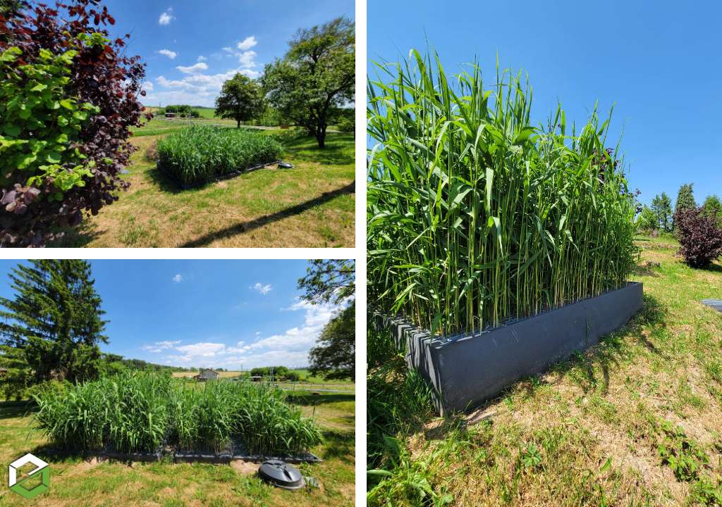 Consultez la chantier : assainissement en phytoepuration aquatitis jardin d'assainissement 5 equivalents habitant eh