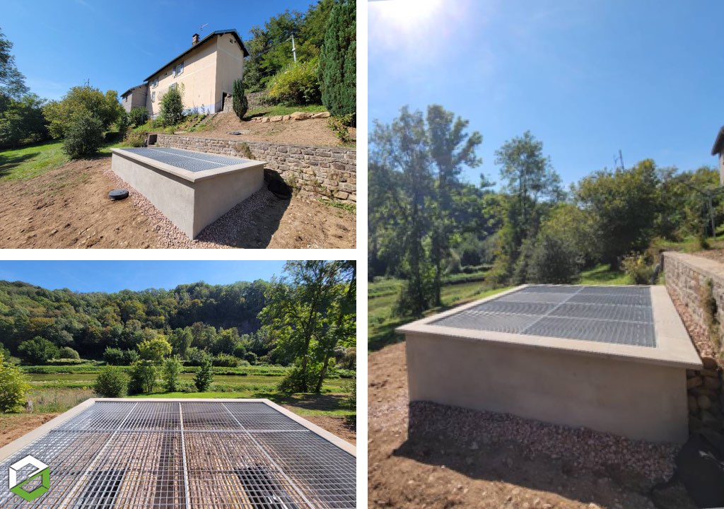 Assainissement en phytoepuration aquatiris jardin d'assainissement 5 equivalents habitant eh
