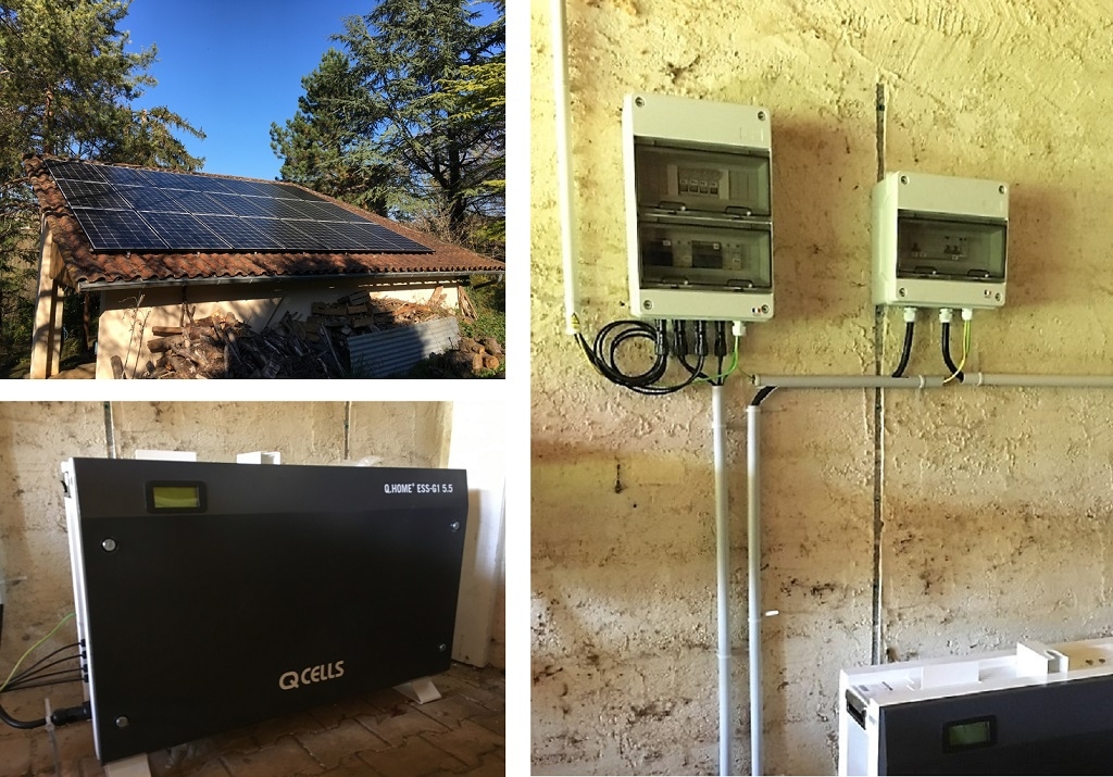 Consultez la chantier : installation photovoltaïque avec batterie