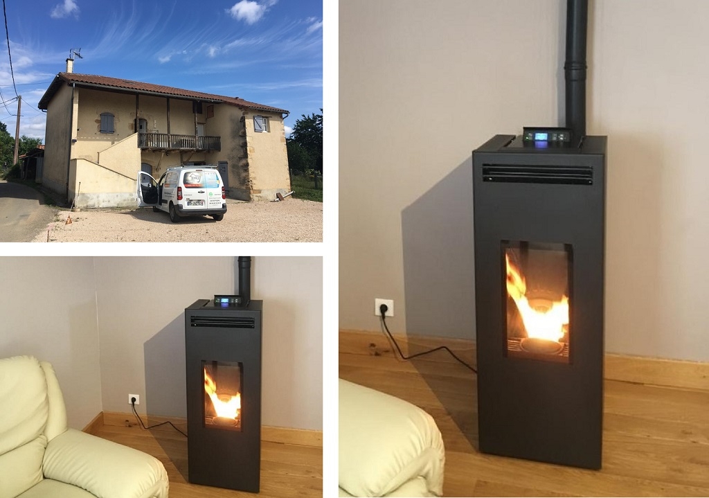 Installation poêle à granulé de bois CMG-Lot (46)