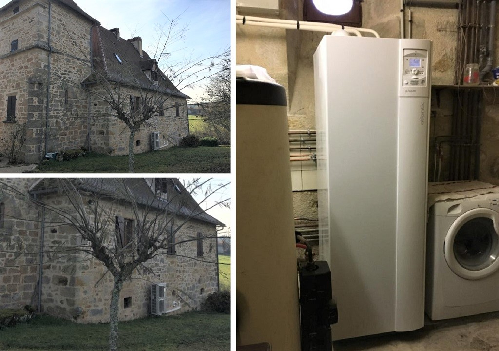 Consultez la chantier : installation d'une pompe à chaleur air/eau hybride gaz à figeac - lot -46