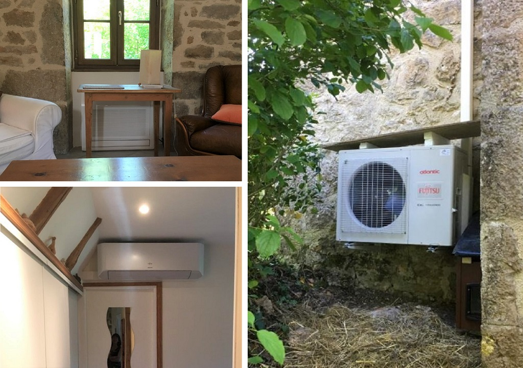 Installation d'une climatisation réversible avec 2 unités intérieures à Faycelles - Lot - 46