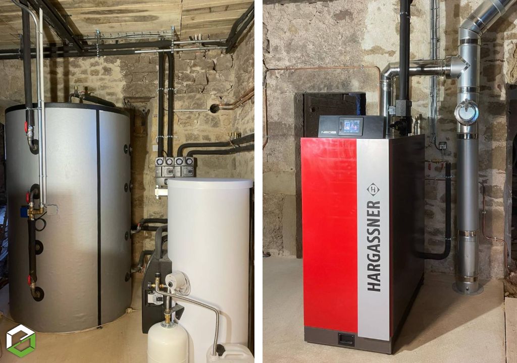 ENR2J : RGE Qualibois - Installation chaudière bois bûche Hargassner