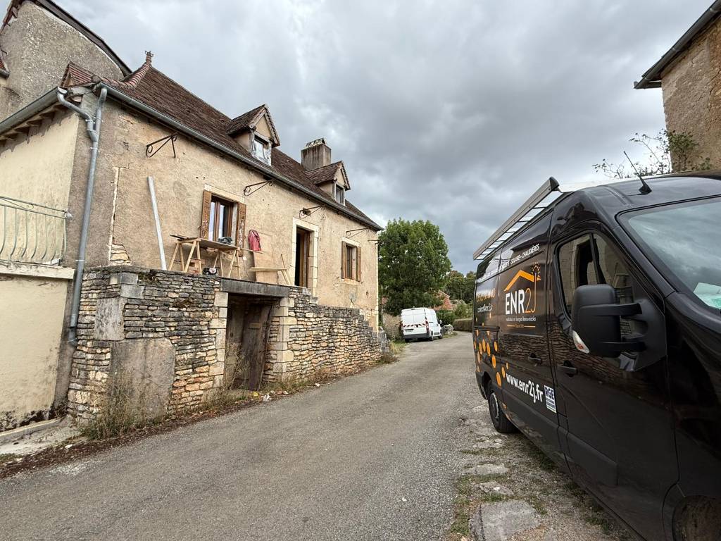 Installation d'un poêle à bois Thermatech-Lot (46)