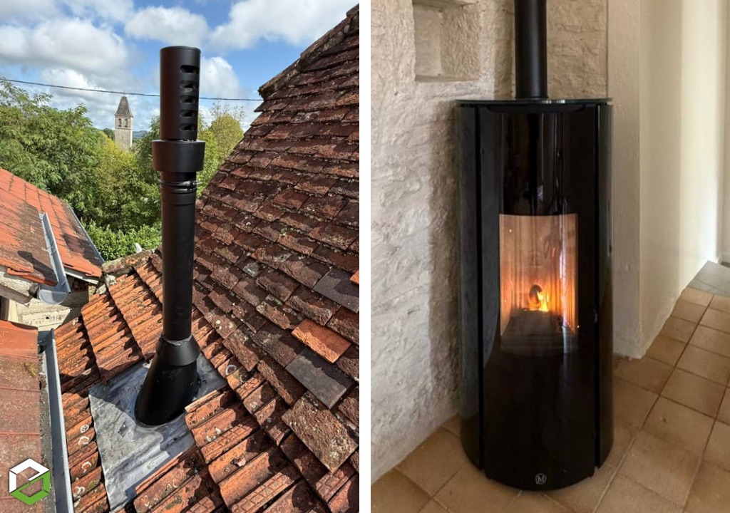 ENR2J : Installation d'un poêle à granulés