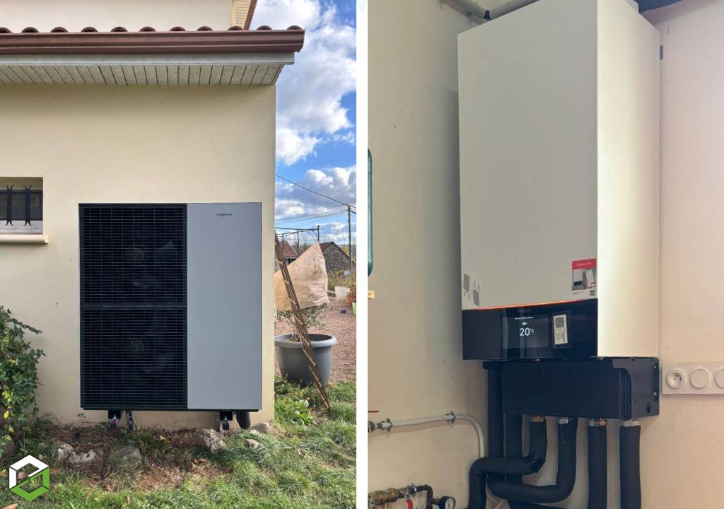 Remplacement d’une pompe à chaleur eau/eau par une Viessmann Vitocal 150-A