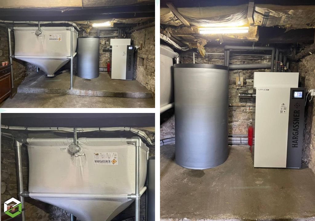 ENR2J : Remplacement d’une chaudière fioul par une chaudière à granulés Hargassner Nano-PK 12 kW