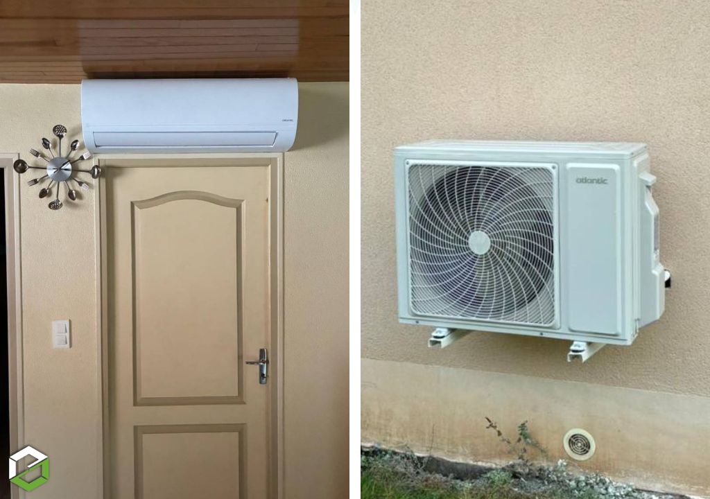 installation d’une pompe à chaleur air/air atlantic 5 kw