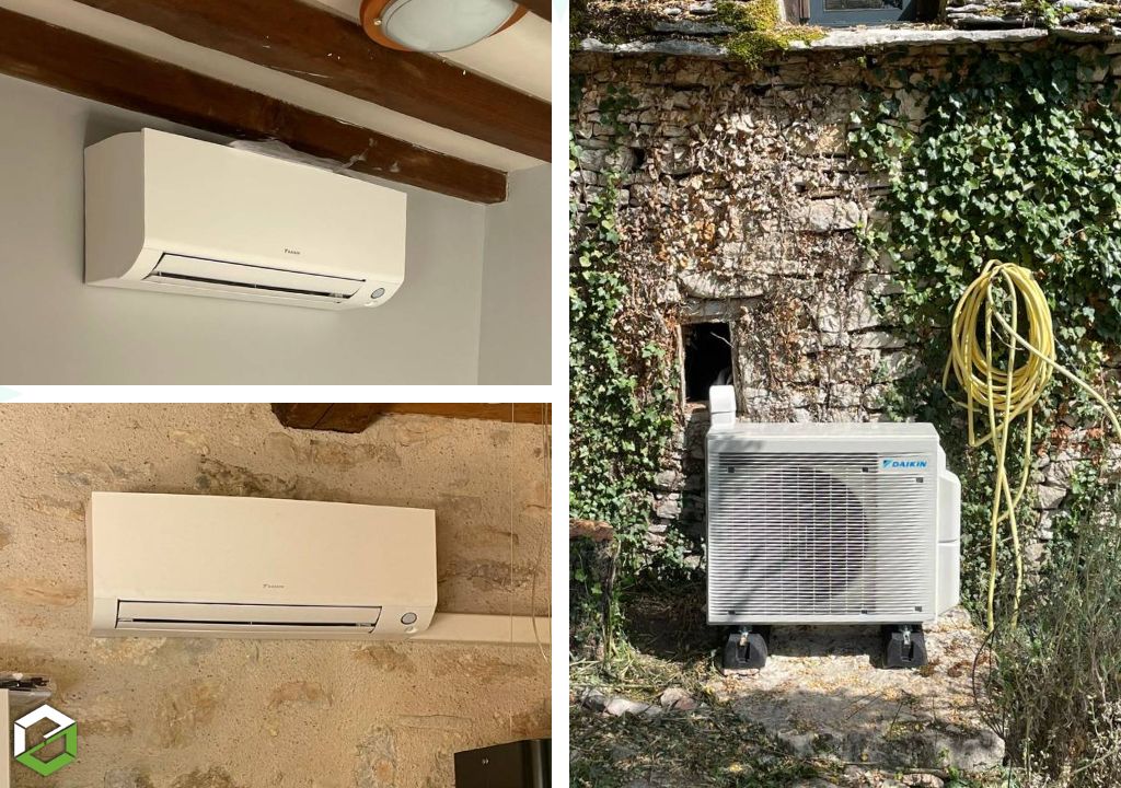 Installation d’une pompe à chaleur air/air Daikin bi-split