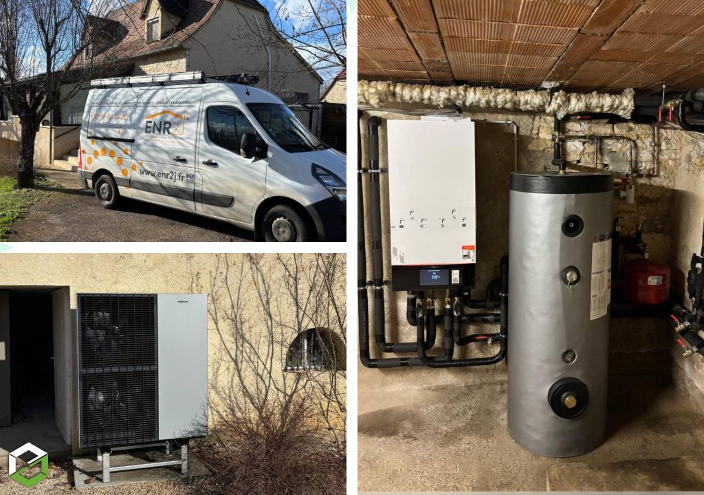 Installation d’une pompe à chaleur air/eau en remplacement d’une chaudière fioul