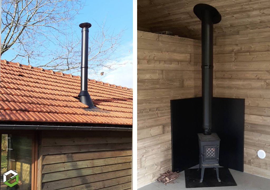Installation d'un poêle à bois Jotul - Artisan RGE Qualibois 