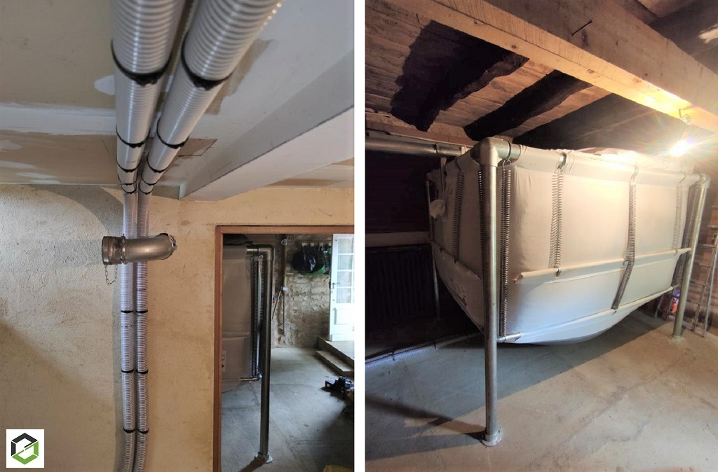 Consultez la chantier : installation silo à granulé de bois