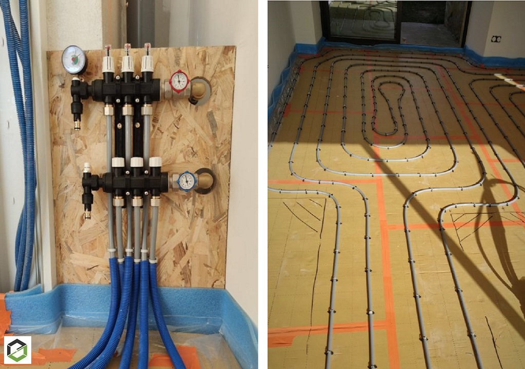 Consultez la chantier : plancher chauffant basse température