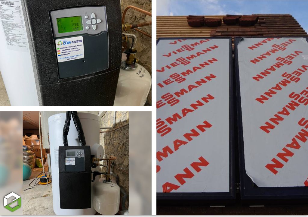 Installation d'un chauffe eau solaire Viessmann - Artisan Qualisol Rge