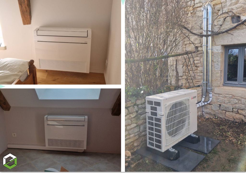 Installation d'une climatisation Mitsubishi Electric