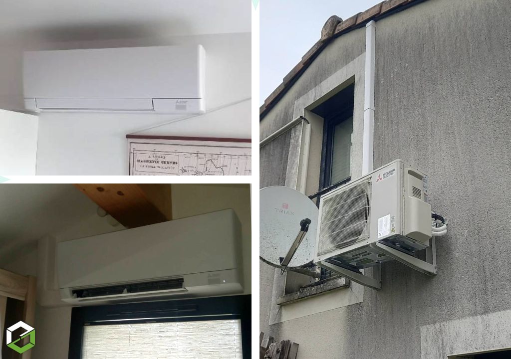 Installation d'une climatisation réversible de la marque Mitsubishi electric