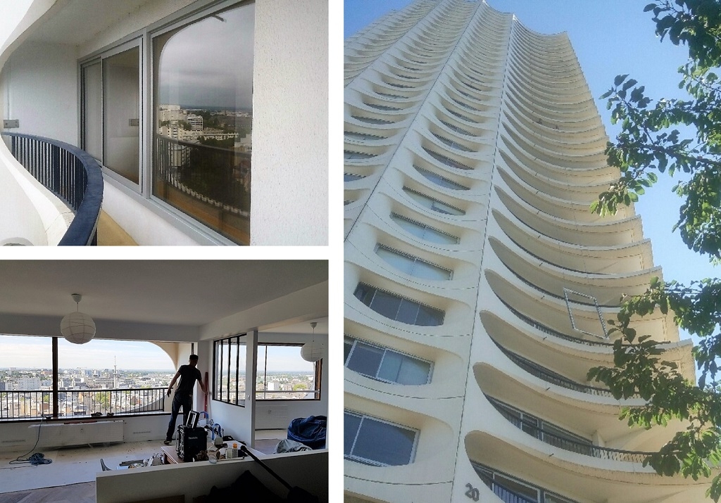 SARL FALHER : Changement de toutes les baies d'un appartement au 14 ème étage de la tour des Horizons 