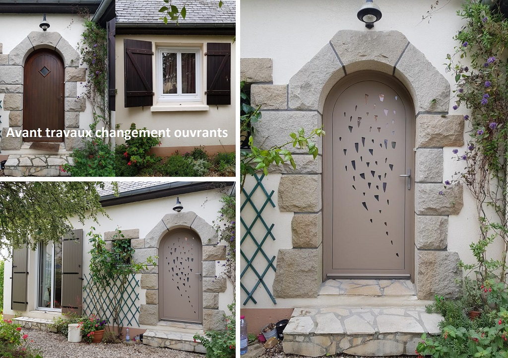 SARL FALHER : Pose porte d'entrée et volets battants