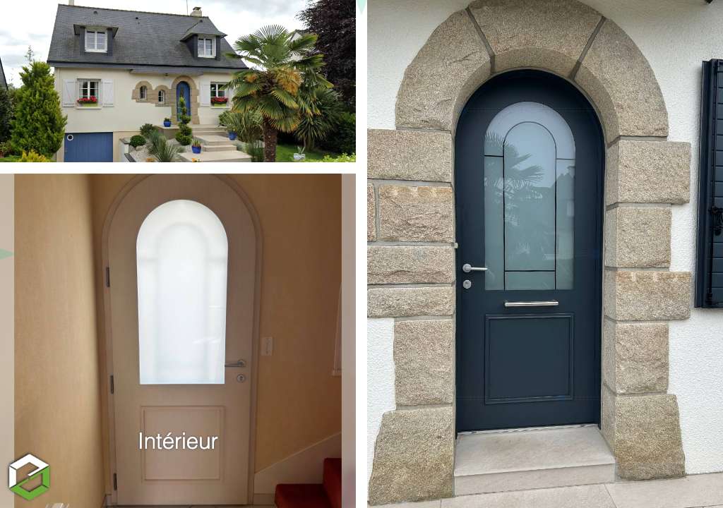 SARL FALHER : Fourniture et pose d'une porte d'entrée Méo + Volets Battants SIB