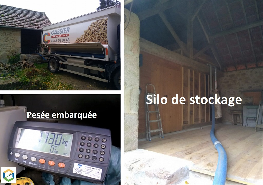 Livraison de granulés de bois en vrac 