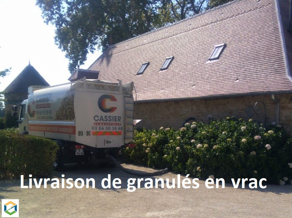 Livraison de granulés de bois en vrac