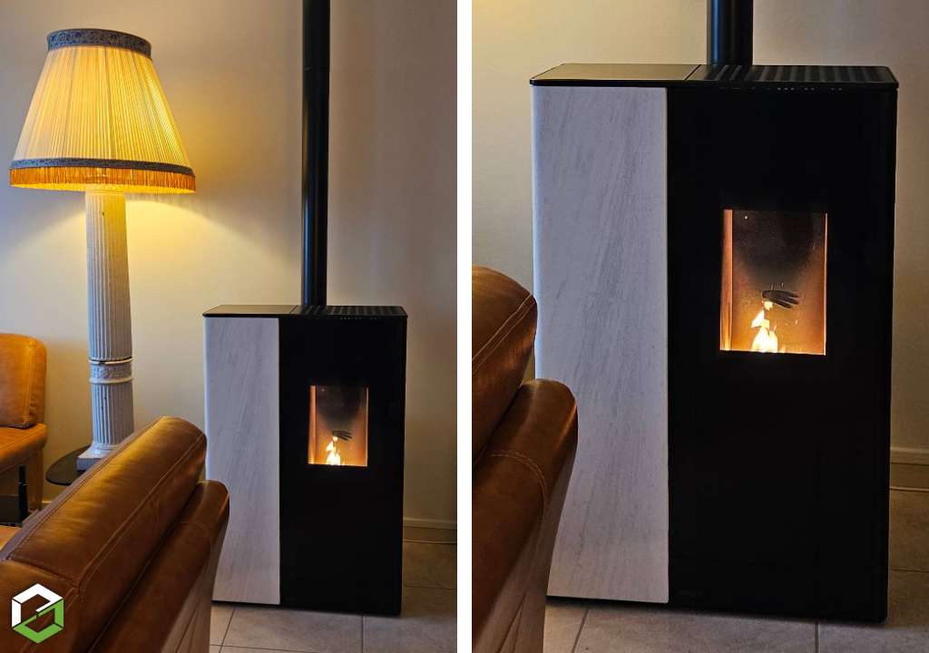 Installation d'un poêle à granulés de bois/pellets de marque RIKA - QualiBois RGE-Nièvre (58)