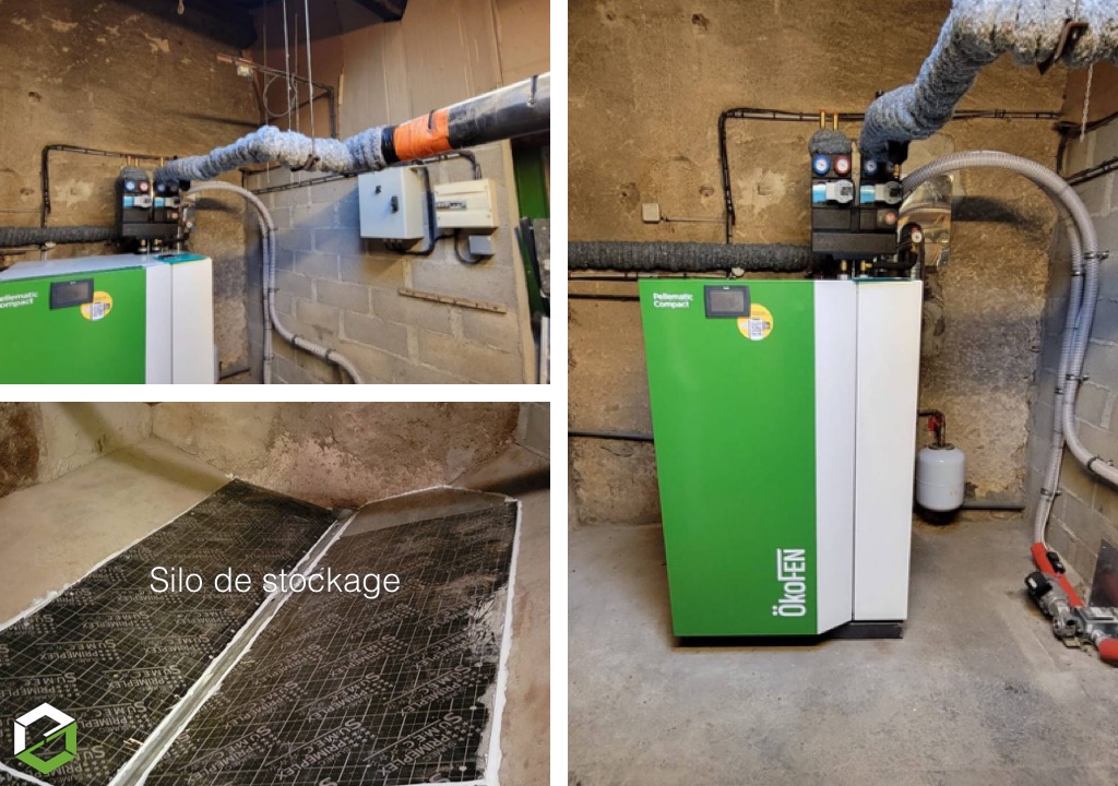 Mise en place d'une chaudière à granulés de bois / pellets ÖkoFEN - Qualibois RGE-Nièvre (58)