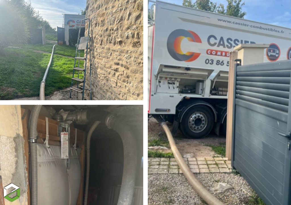 Livraison de granulés de bois / pellets en vrac