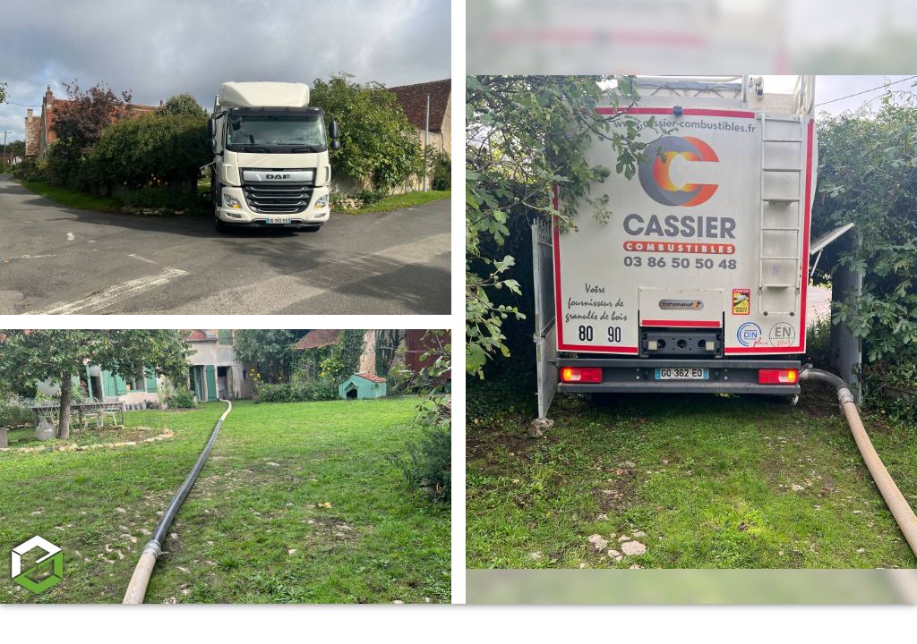 Livraison de pellets / granulés de bois en vrac