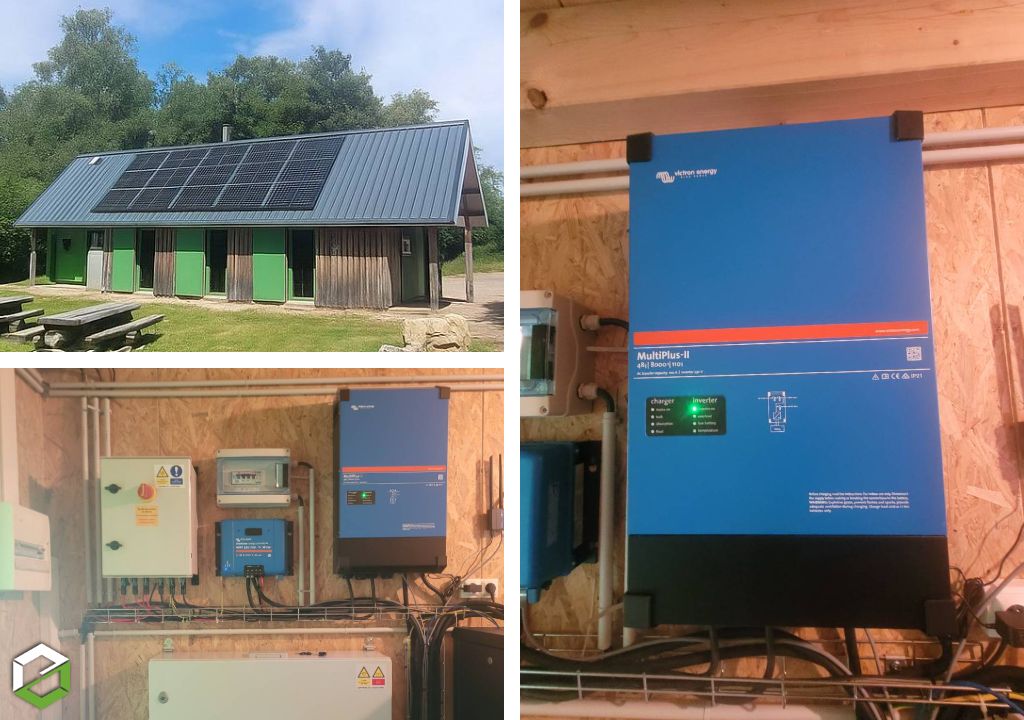 Installation d'une centrale photovoltaïque JA Solar - panneaux solaires 6 150 Wc 