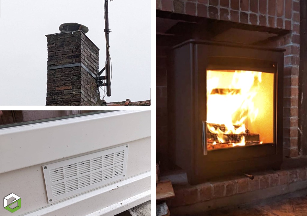 Installation d'un poêle à bois / bûches PARKRAY-Nièvre (58)