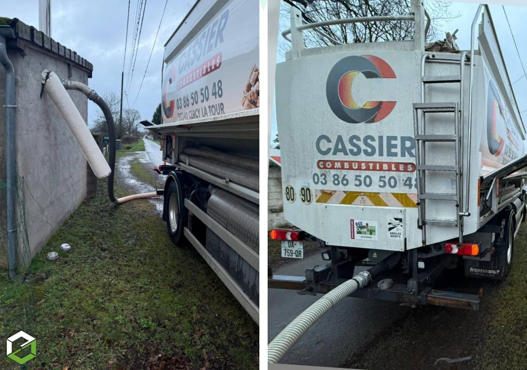 Livraison de granulés de bois en vrac 100% résineux dans un silo sur mesure-Nièvre (58)