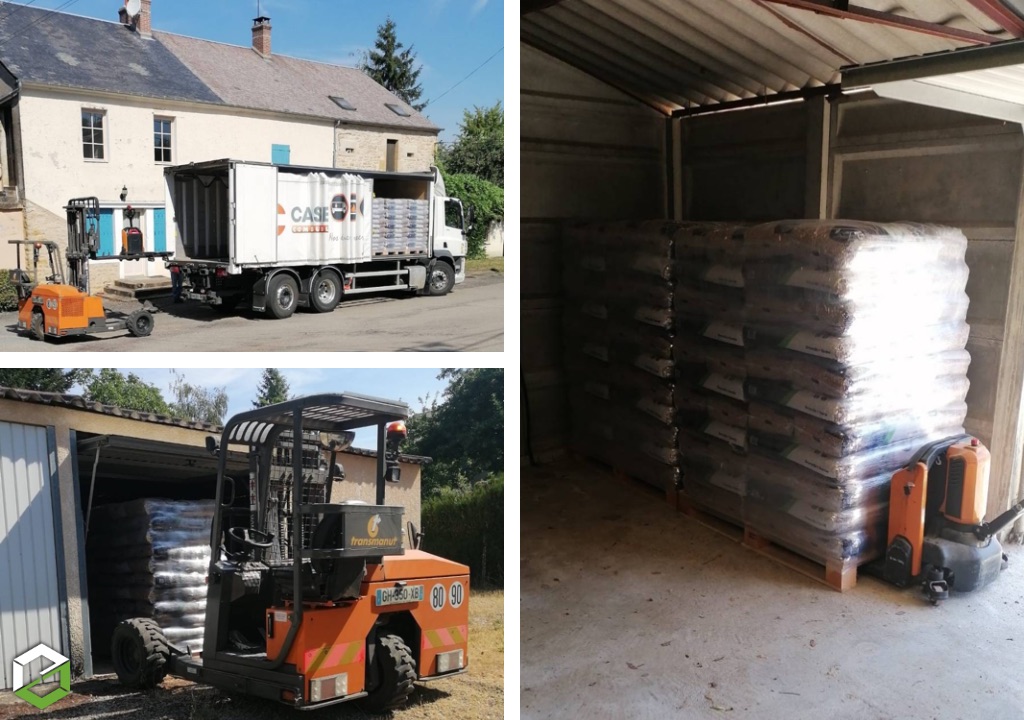 Une nouvelle livraison de granulés de bois à Maux dans la Nièvre (58)