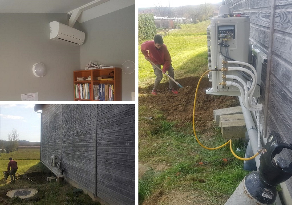 Consultez la chantier : climatisation de bureaux d'entreprise ....matériel hitachi