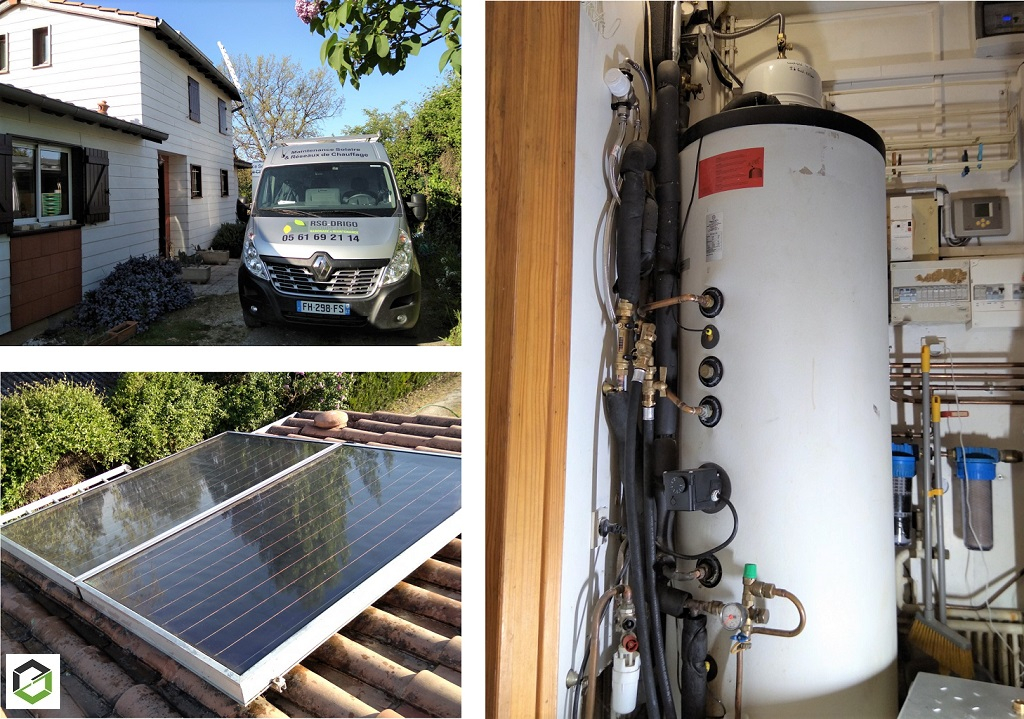 Consultez la chantier : dépanner et entretenir mon cesi wagner et co 300l....chauffe eau solaire individuel