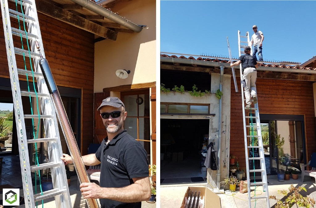 Consultez la chantier : remplacement capteurs solaires oeg par rsg drigo groupe ensem