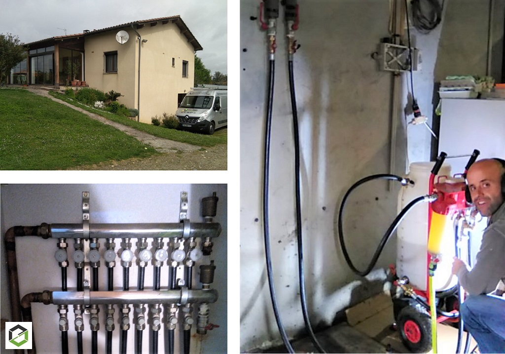Consultez la chantier : faire nettoyer mon plancher chauffant par rsg drigo groupe ensem